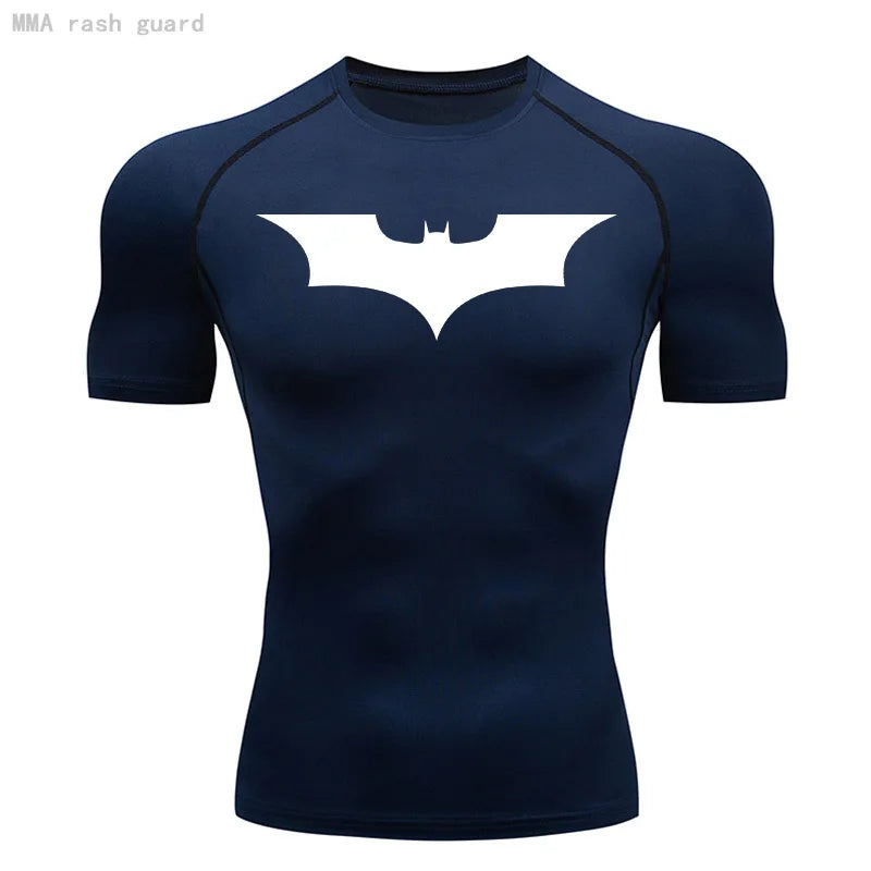 Camiseta Compressão BatShirt – Fitness e Bodybuilding