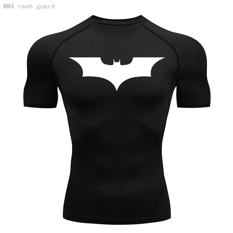 Camiseta Compressão BatShirt – Fitness e Bodybuilding