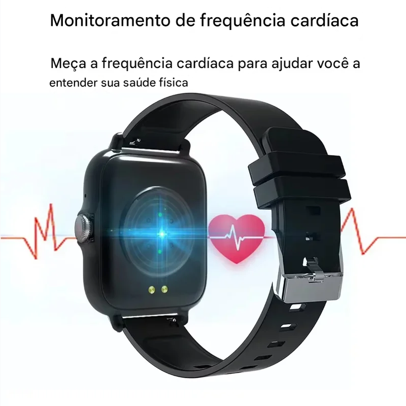 ActiveFit - Smartwatch Bluetooth com Monitor de Frequência Cardíaca